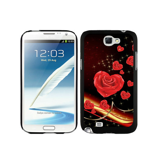 Valentine Rose Love Samsung Galaxy Note 2 Cases DNP - Click Image to Close